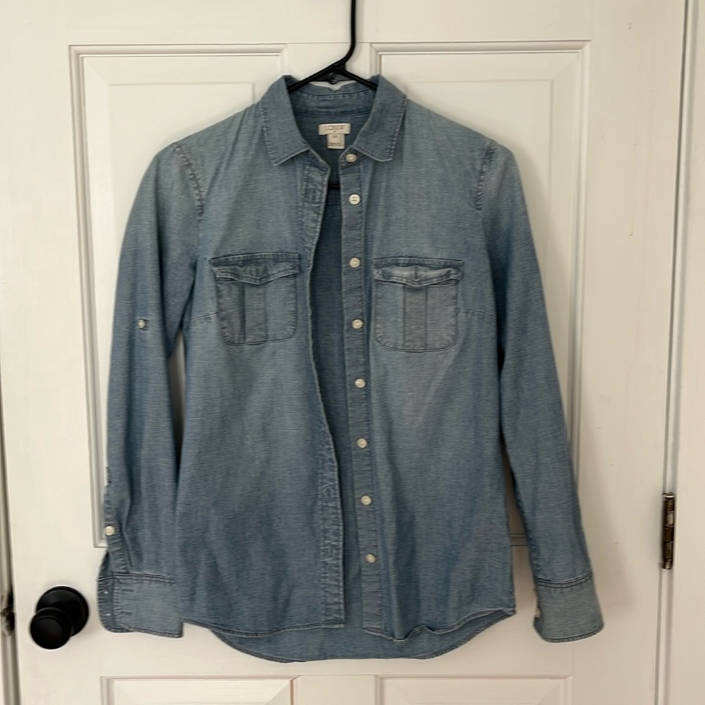 J. Crew Blue Denim Shirt